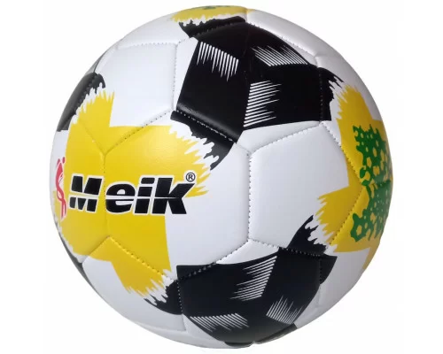 Фото Мяч футбольный E41771-1 Meik-157 4-слоя TPU+PVC 3.2  340-365 гр., машинная сшивка зеленый 10022048 со склада магазина СпортСЕ