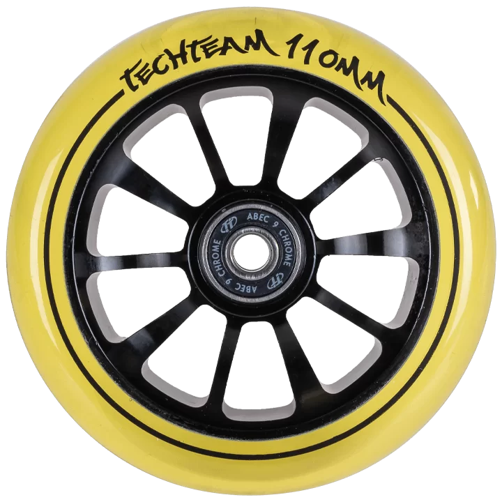 Фото Колесо для самоката TechTeam X-Treme 110*24мм Winner, yellow transparent со склада магазина СпортСЕ