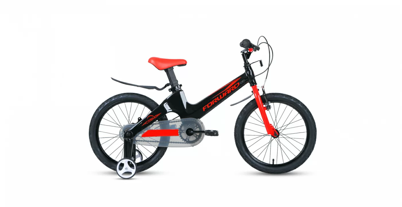 Фото Велосипед Forward Cosmo 18 2.0 (2021) черный/красный 1BKW1K7D1025 со склада магазина СпортСЕ
