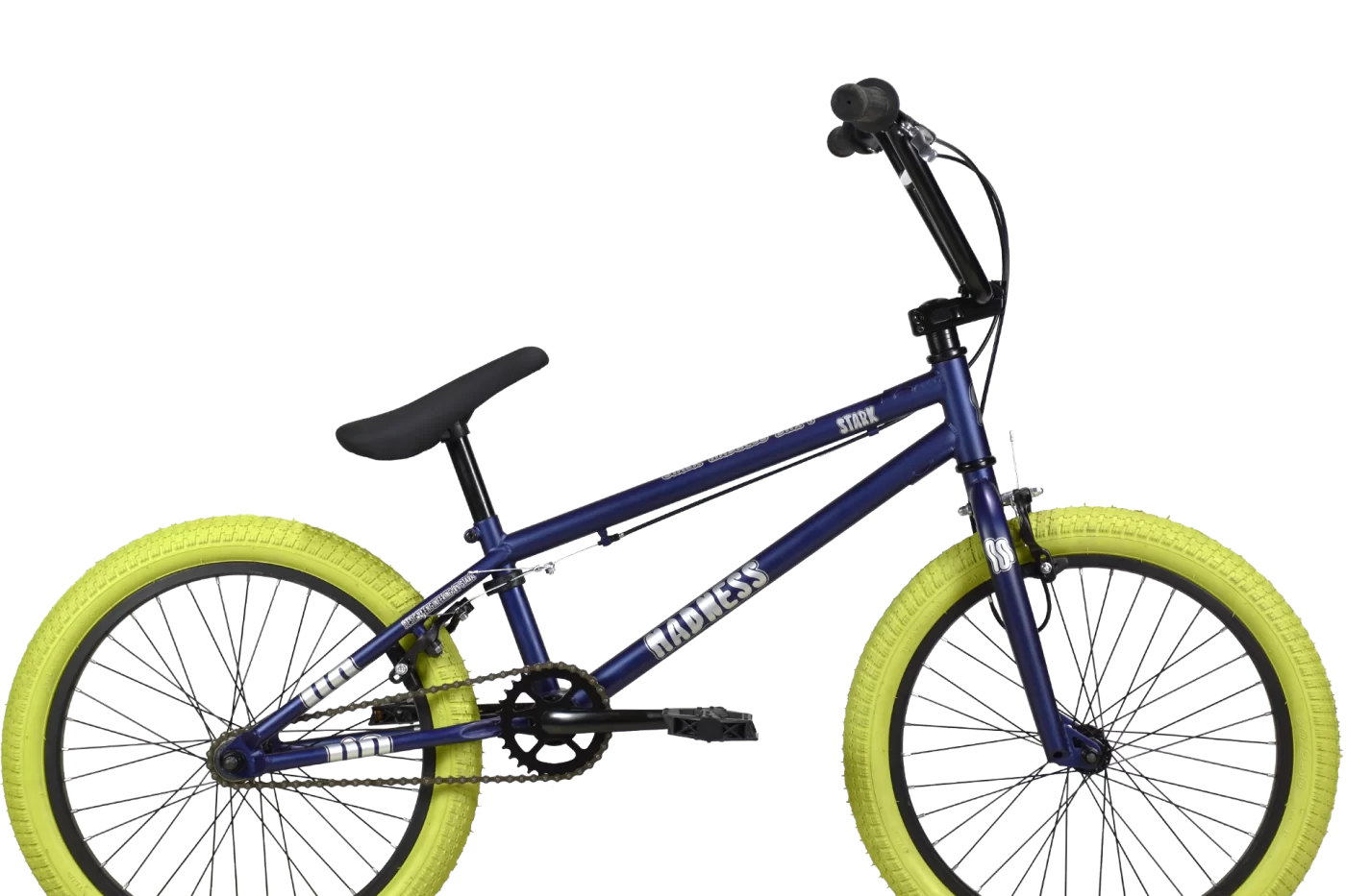 Фото Велосипед Stark Madness BMX 1(2024) темно-синий матовый/серебристый/хаки со склада магазина СпортСЕ