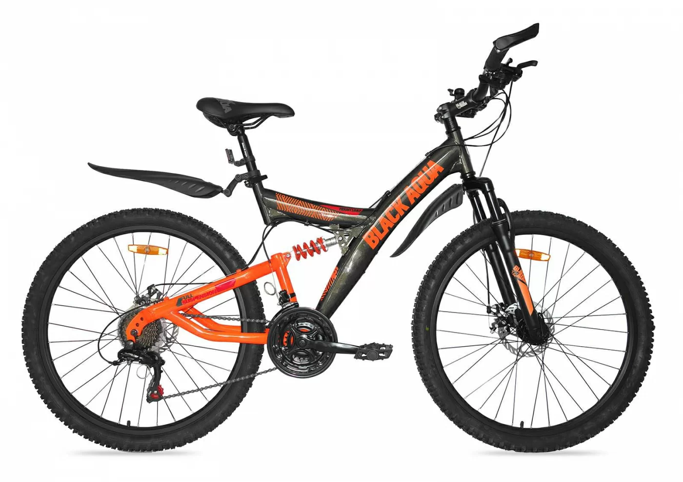 Фото Велосипед Black Aqua Mount 1682 D 26" хаки-оранжевый GL-316D со склада магазина СпортСЕ