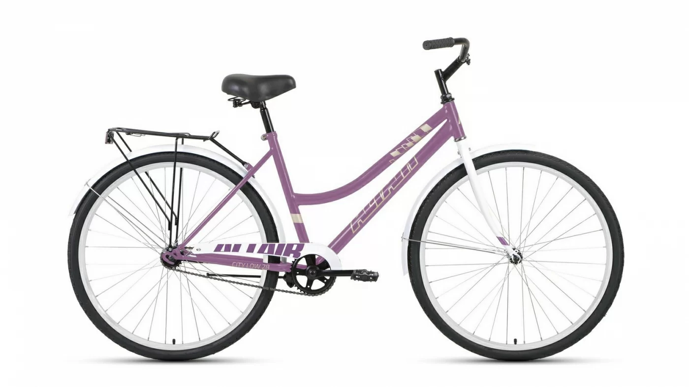 Фото Велосипед Altair City low 28 (2022) фиолетовый/белый RBK22AL28026 со склада магазина СпортСЕ