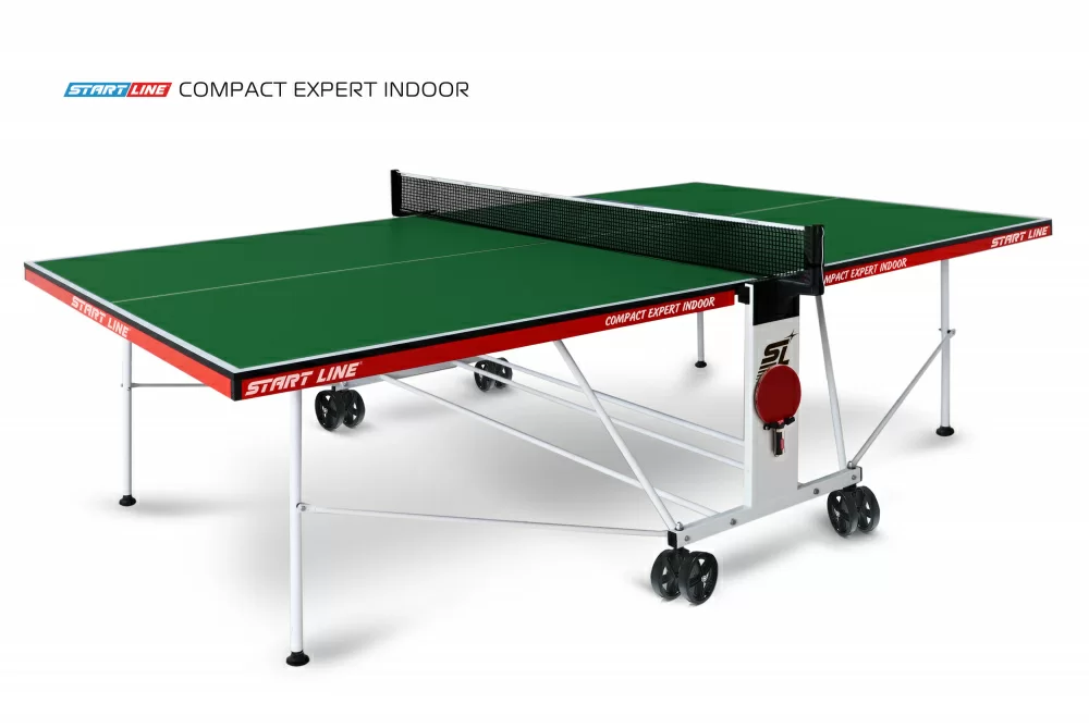 Фото Теннисный стол Start Line Compact Expert Indoor green со склада магазина СпортСЕ