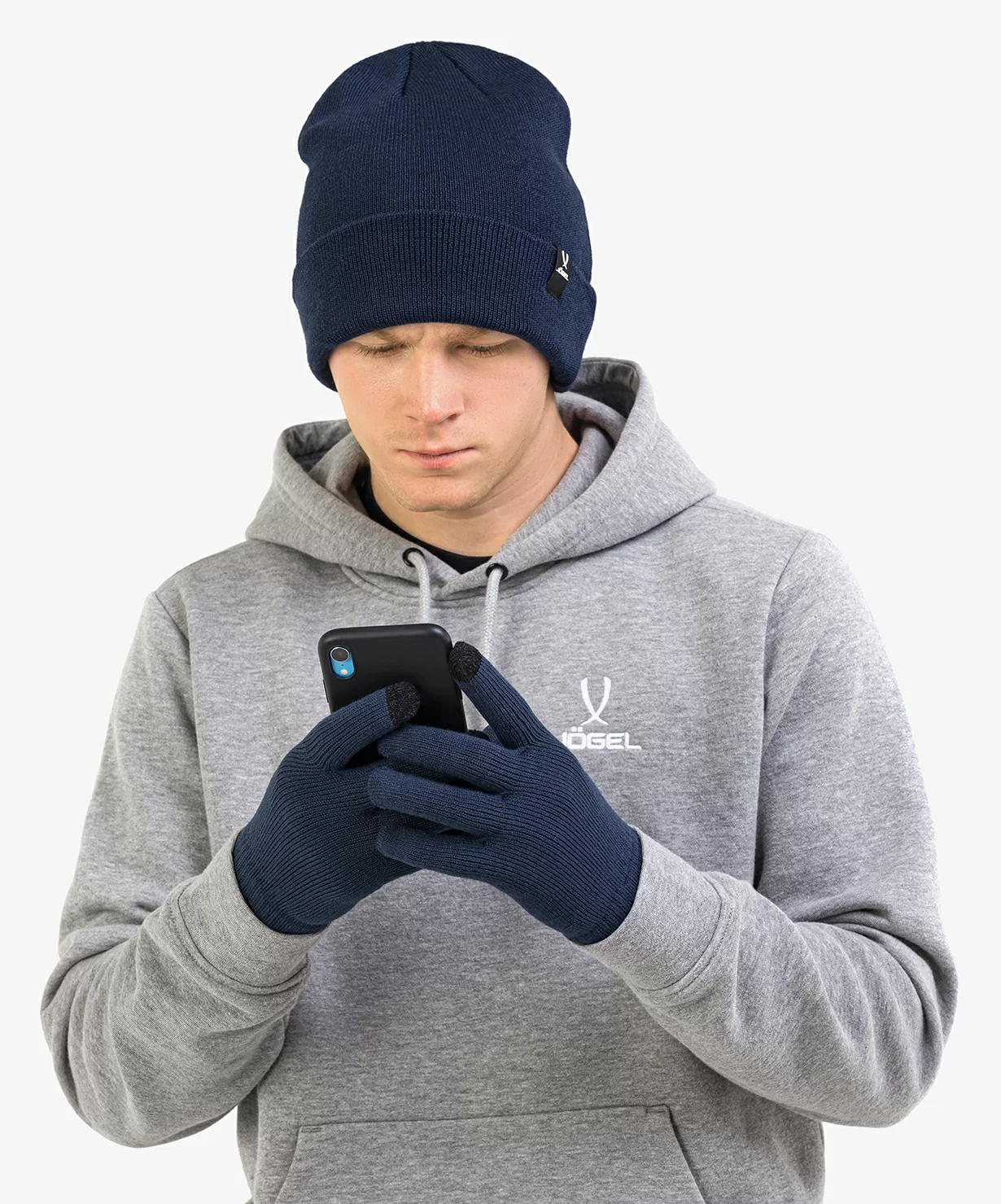 Фото Перчатки зимние ESSENTIAL Touch Gloves, темно-синий со склада магазина СпортСЕ