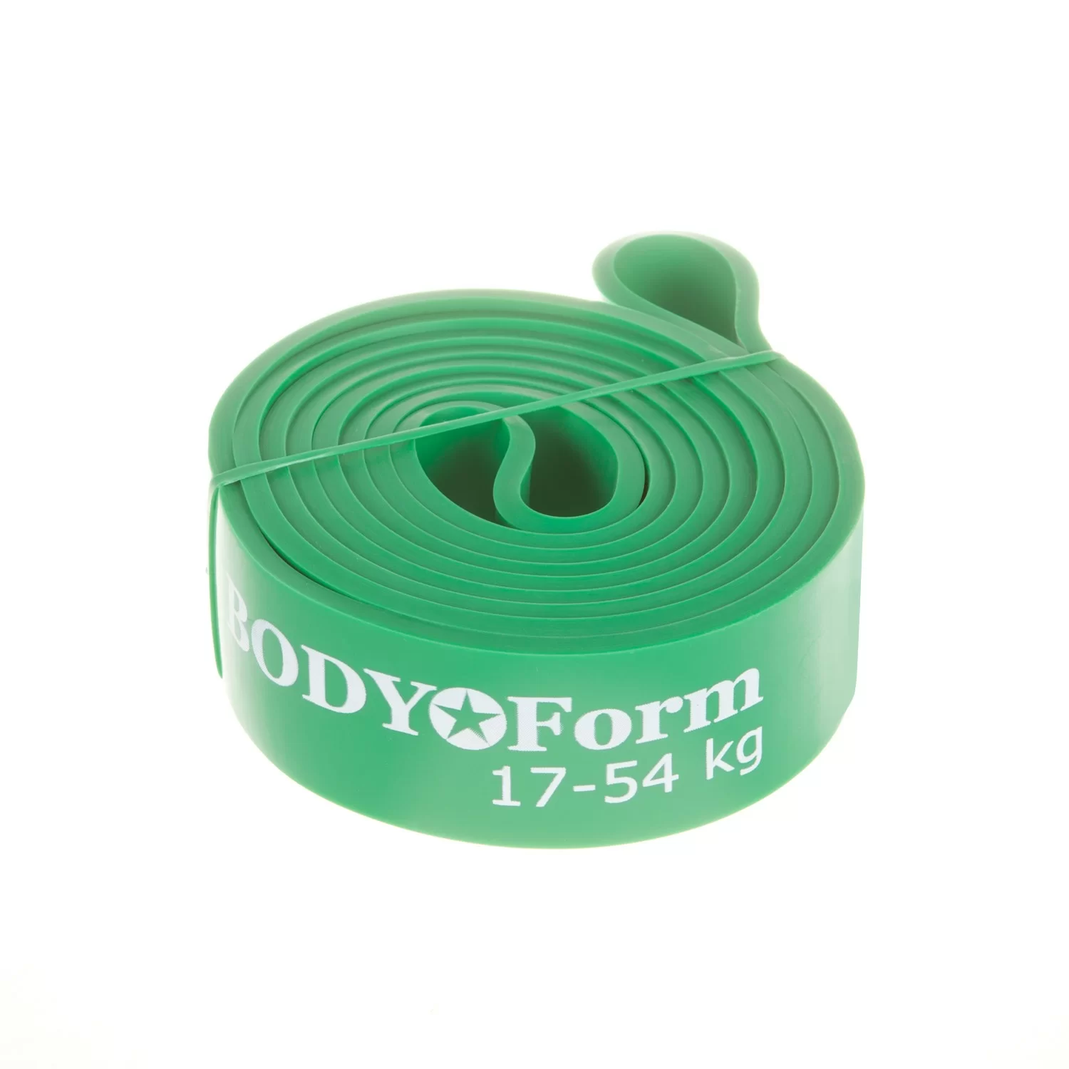 Фото Эспандер петля резиновая 208 * 4 * 0.45 см, 17-54 кг Body Form зеленый BF-RL40 со склада магазина СпортСЕ