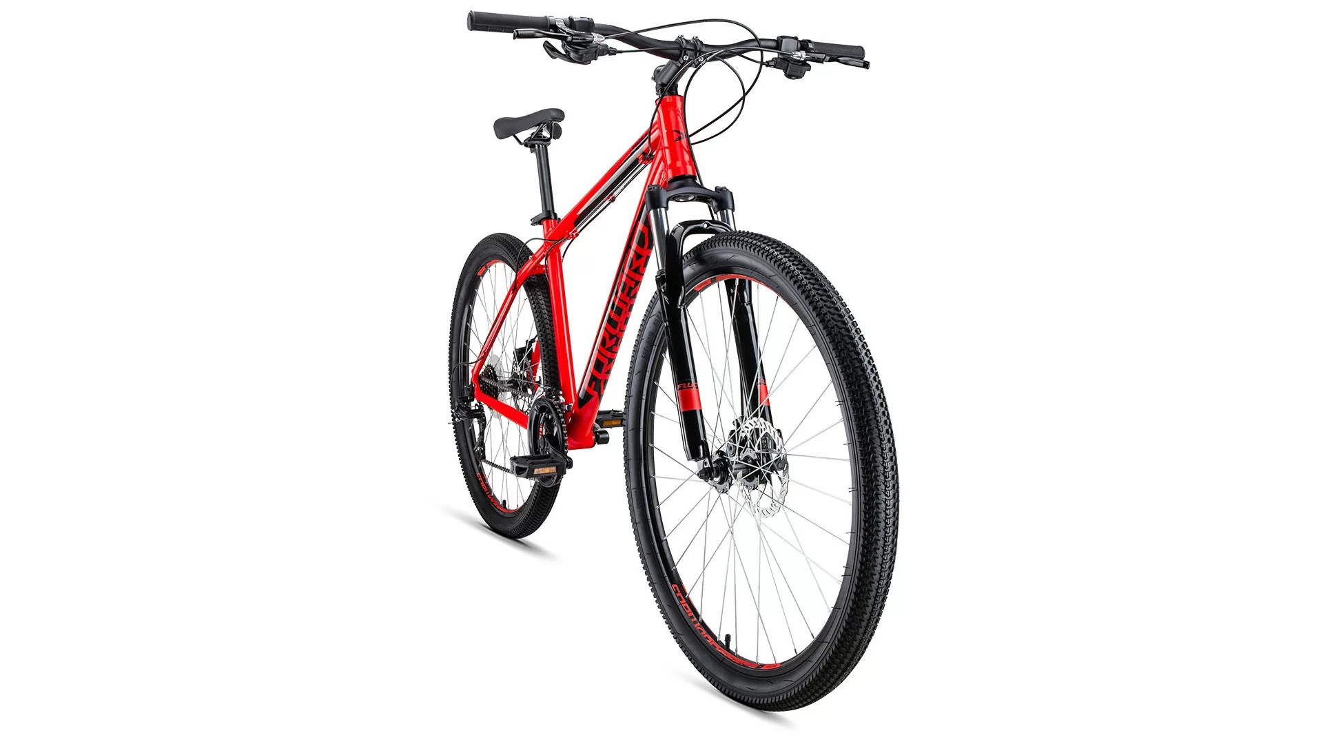 Фото Велосипед Forward Apache 29 2.0 disc (21ск) (2019) красный/черный со склада магазина СпортСЕ