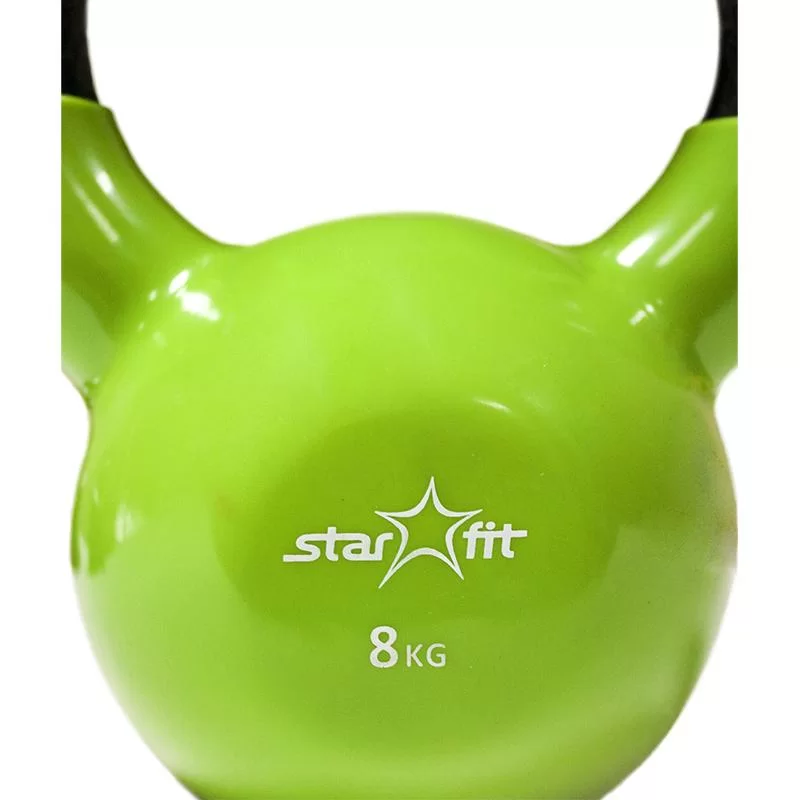 Фото Гиря виниловая 8 кг StarFit DB-401 зеленая 7105 со склада магазина СпортСЕ