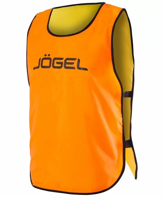 Фото Манишка двухсторонняя Jögel Reversible Bib L оранжевый/лаймовый УТ-00018739 со склада магазина СпортСЕ