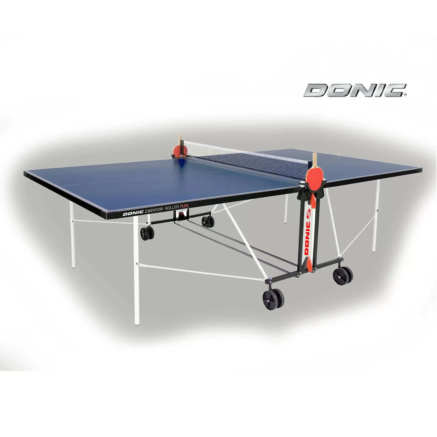 Фото Теннисный стол DONIC INDOOR ROLLER FUN BLUE 19мм 230235-B со склада магазина СпортСЕ