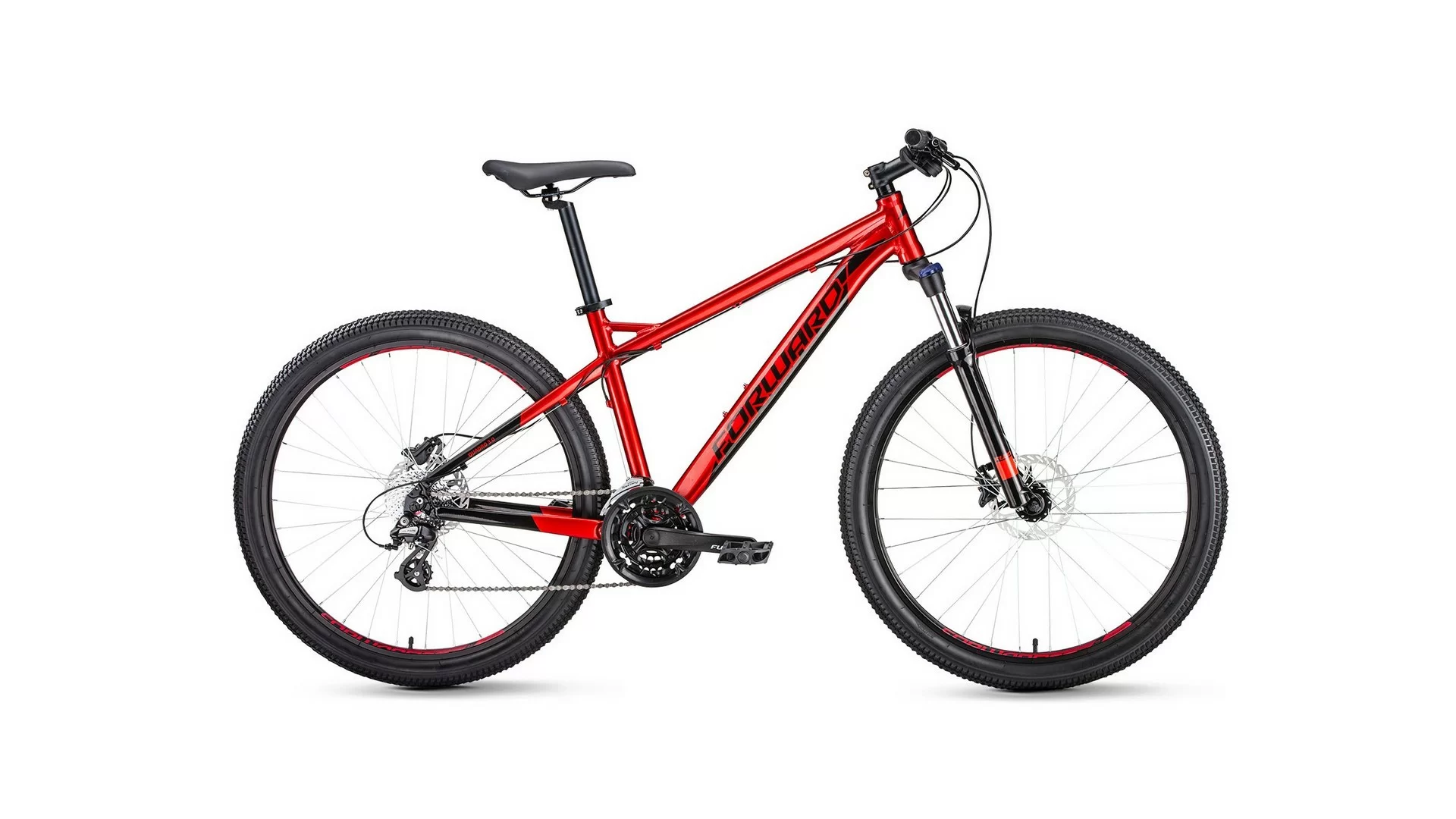 Фото Велосипед Forward Quadro 27,5 3.0 disc (2020) красный RBKW0M67R029 со склада магазина СпортСЕ