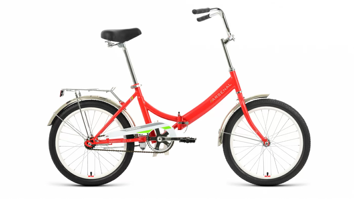 Фото Велосипед Forward Arsenal 20 1.0 скл. (2022) красный/зеленый RBK22FW20528 со склада магазина СпортСЕ