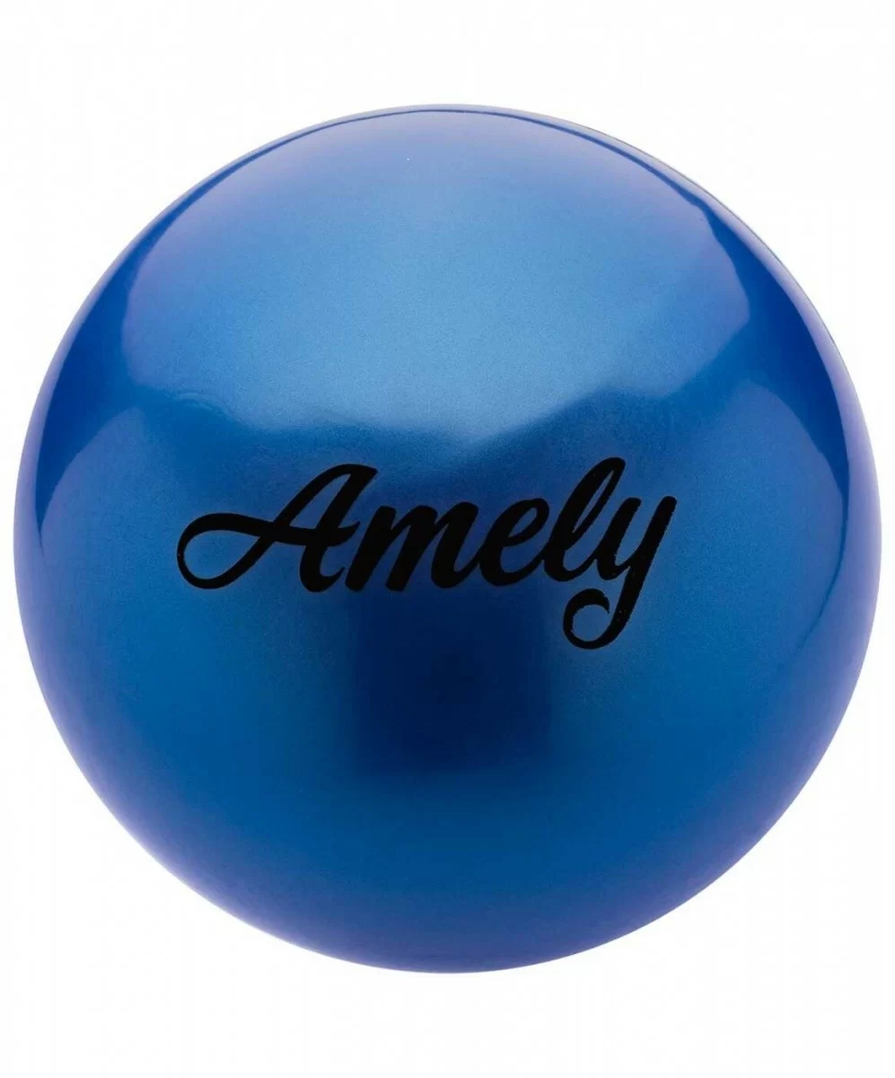 Фото Мяч для художественной гимнастики 15 см Amely AGB-101 синий 12857 со склада магазина СпортСЕ