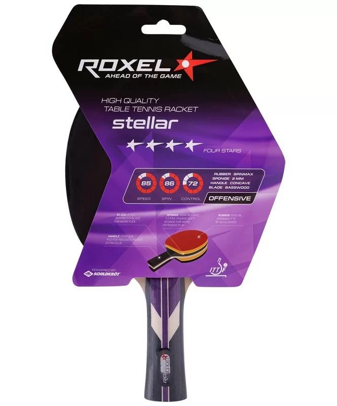Фото Ракетка для настольного тенниса Roxel 4* Stellar коническая УТ-00015358 со склада магазина СпортСЕ