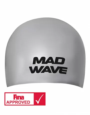 Фото Шапочка для плавания Mad Wave Soft Fina Approved M silver M0533 01 2 12W со склада магазина СпортСЕ
