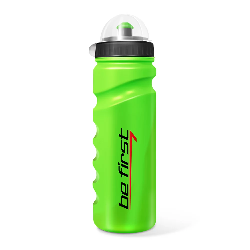 Фото Бутылка для воды Be First 750 мл с крышкой, зеленый 75-green со склада магазина СпортСЕ