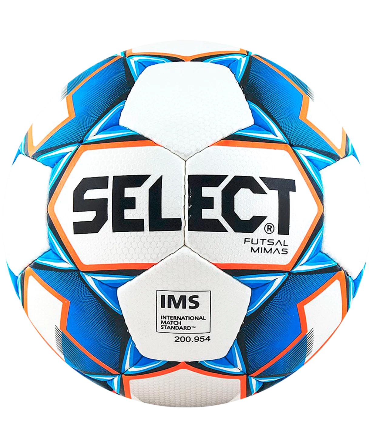 Фото Мяч футзальный Select Futsal Mimas IMS №4 белый/синий/оранжевый 852608 со склада магазина СпортСЕ
