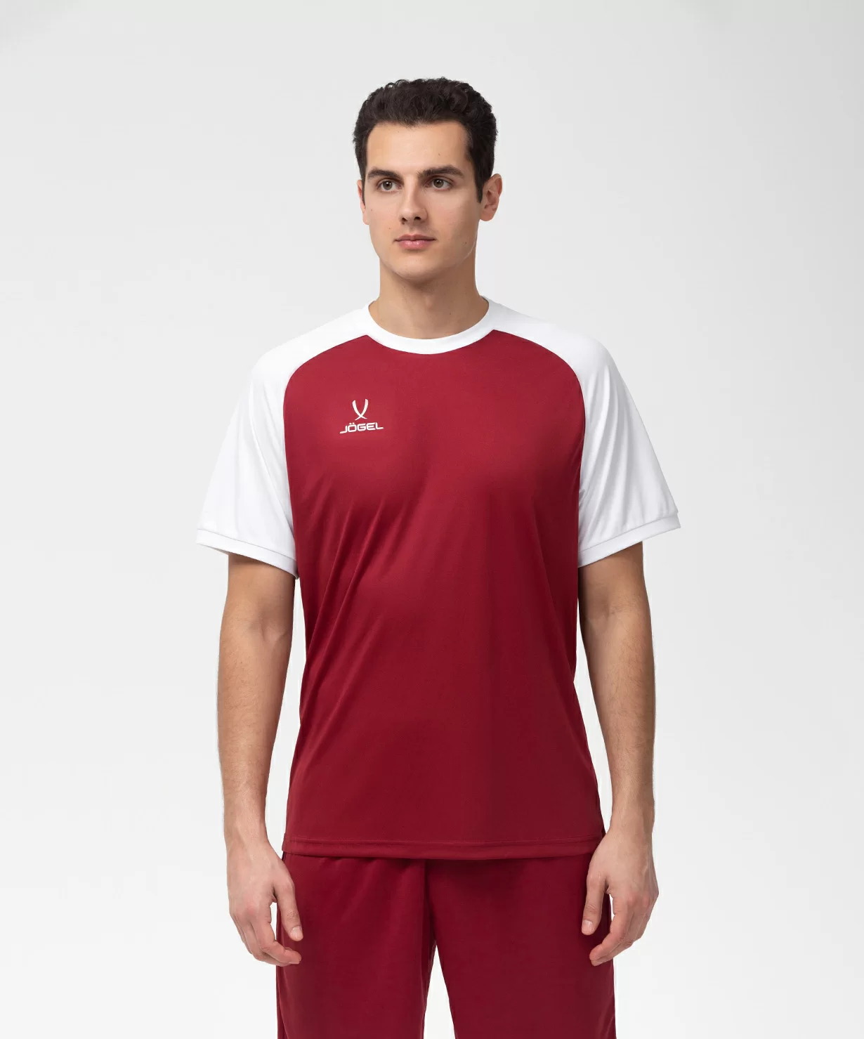 Фото Футболка игровая CAMP Reglan Jersey, гранатовый/белый со склада магазина СпортСЕ