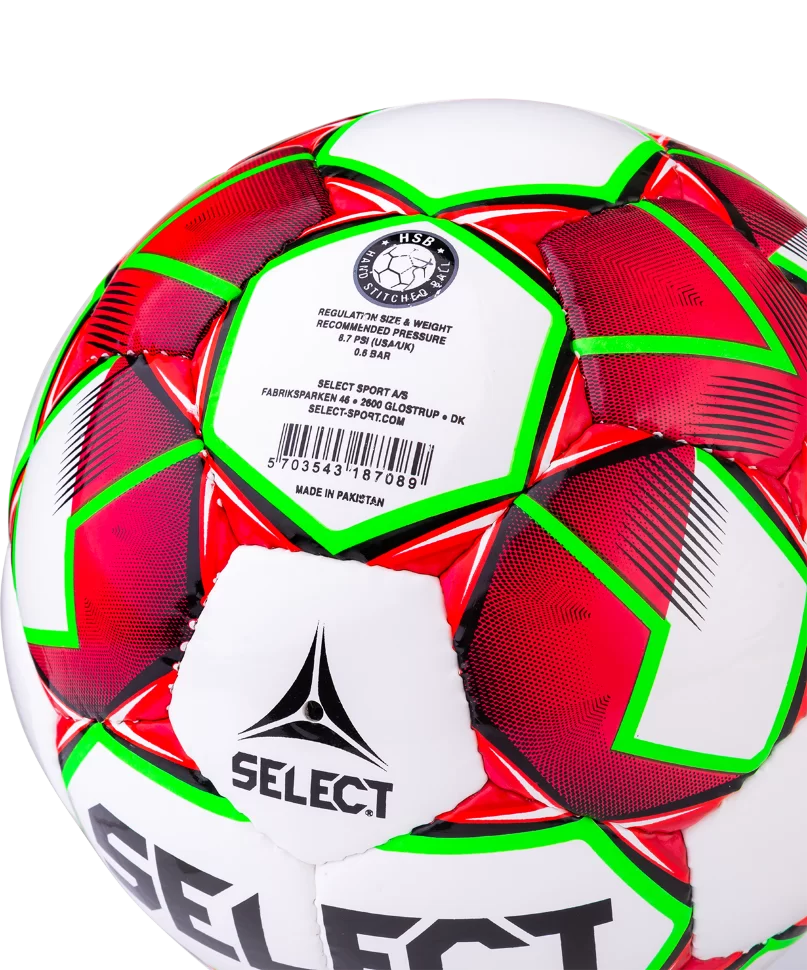 Фото Мяч футзальный Select Samba IMS №4 белый/красный/салатовый/черный 852618 со склада магазина СпортСЕ