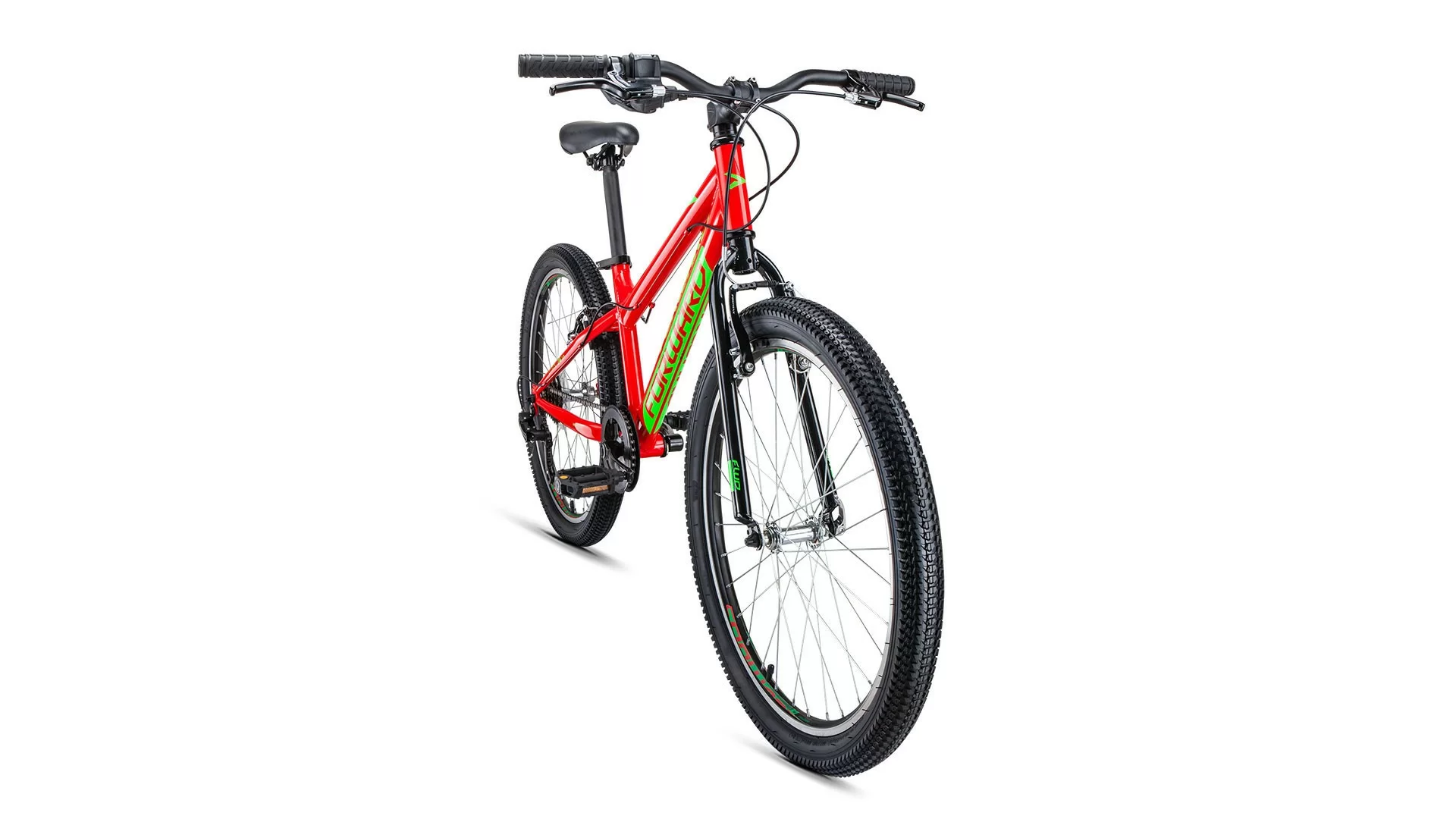 Фото Велосипед Forward Titan 24 1.0 (6ск) (2019) красный со склада магазина СпортСЕ