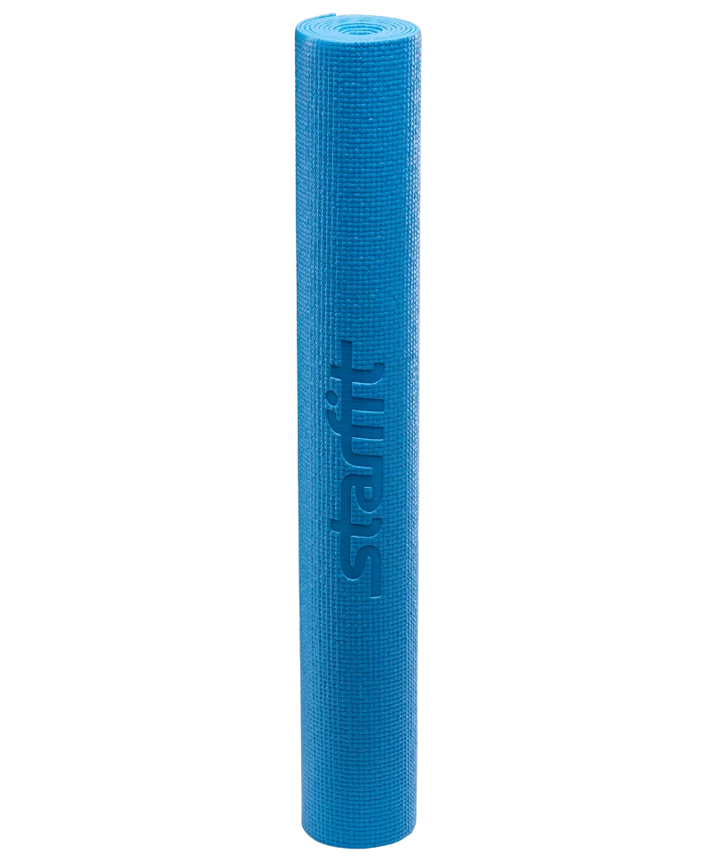 Фото Коврик для йоги StarFit FM-101 PVC 173x61x0,8 см синий УТ-00008837 со склада магазина СпортСЕ