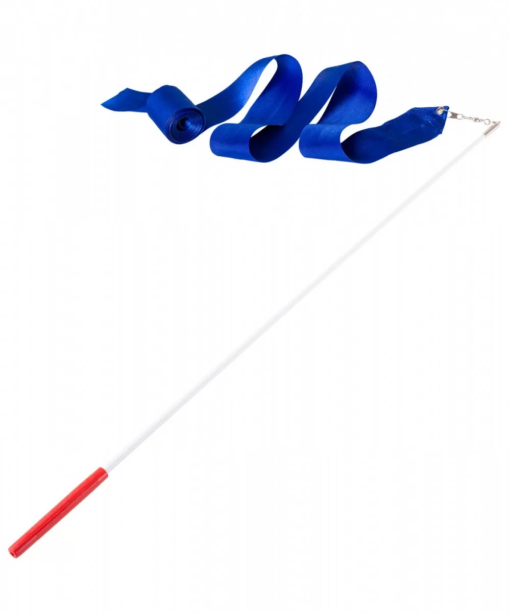 Фото Лента гимн. с палочкой для худ.гимнаст. 4м Amely синяя AGR-201 со склада магазина СпортСЕ