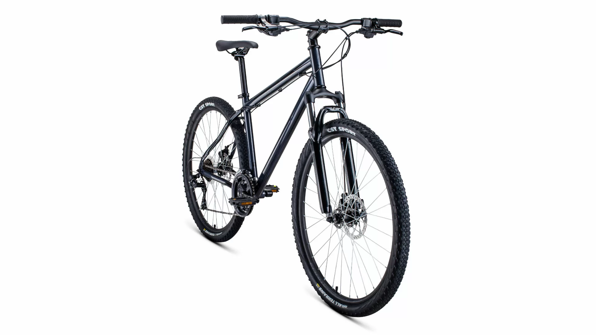 Фото Велосипед Forward Sporting 27,5 2.0 disc (2021) темно-серый/черный со склада магазина СпортСЕ