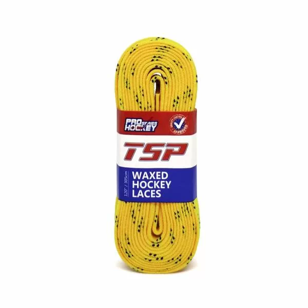 Фото Шнурки хоккейные 305см с пропиткой Well Hockey  Hockey Laces Waxed Yellow 0004098 со склада магазина СпортСЕ
