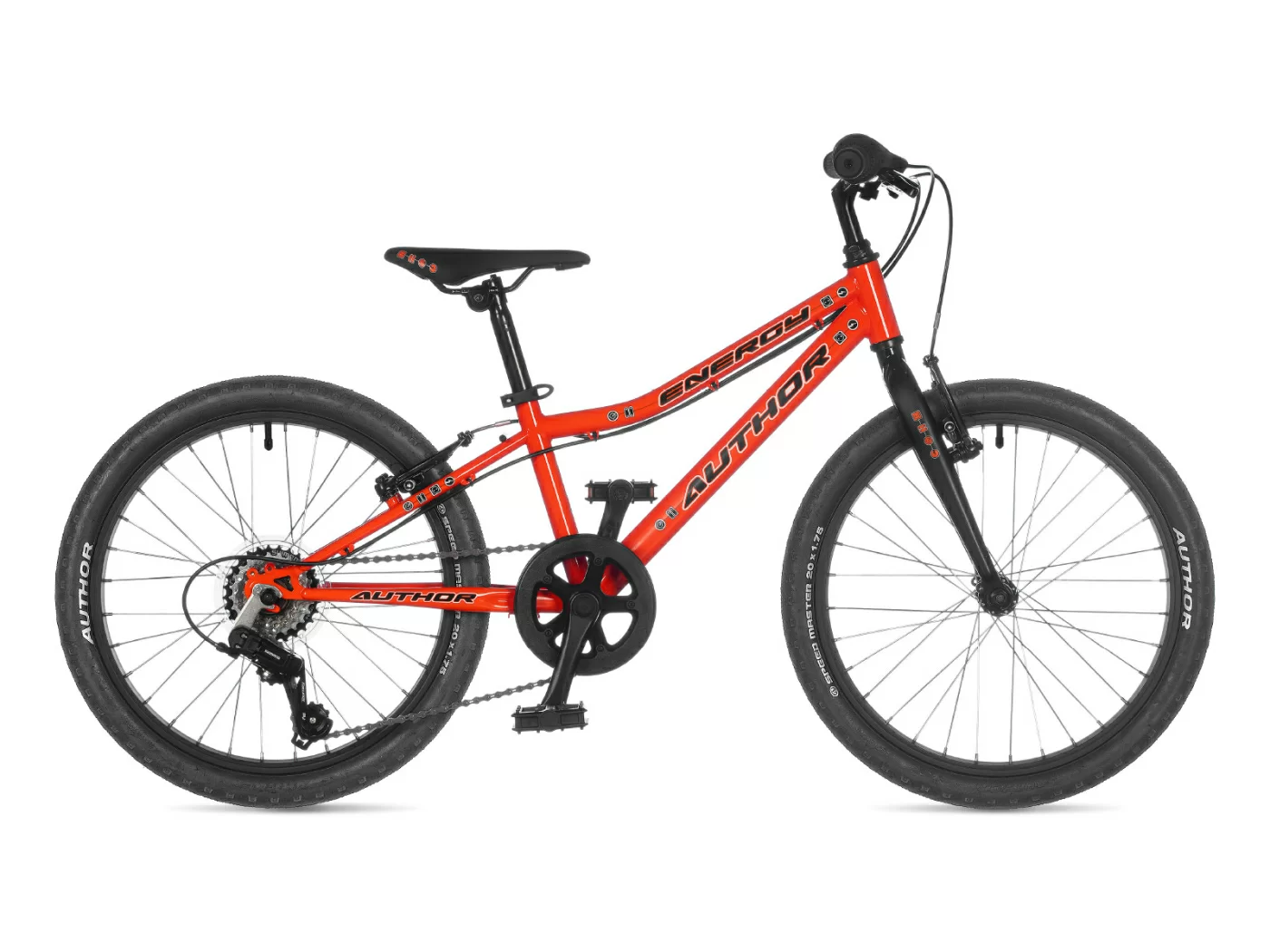Фото Велосипед детский AUTHOR Energy SX 2023 Оранжево-чёрный со склада магазина СпортСЕ