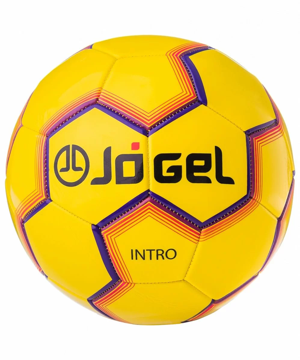 Фото Мяч футбольный Jögel JS-100 Intro №5 желтый  11391 со склада магазина СпортСЕ