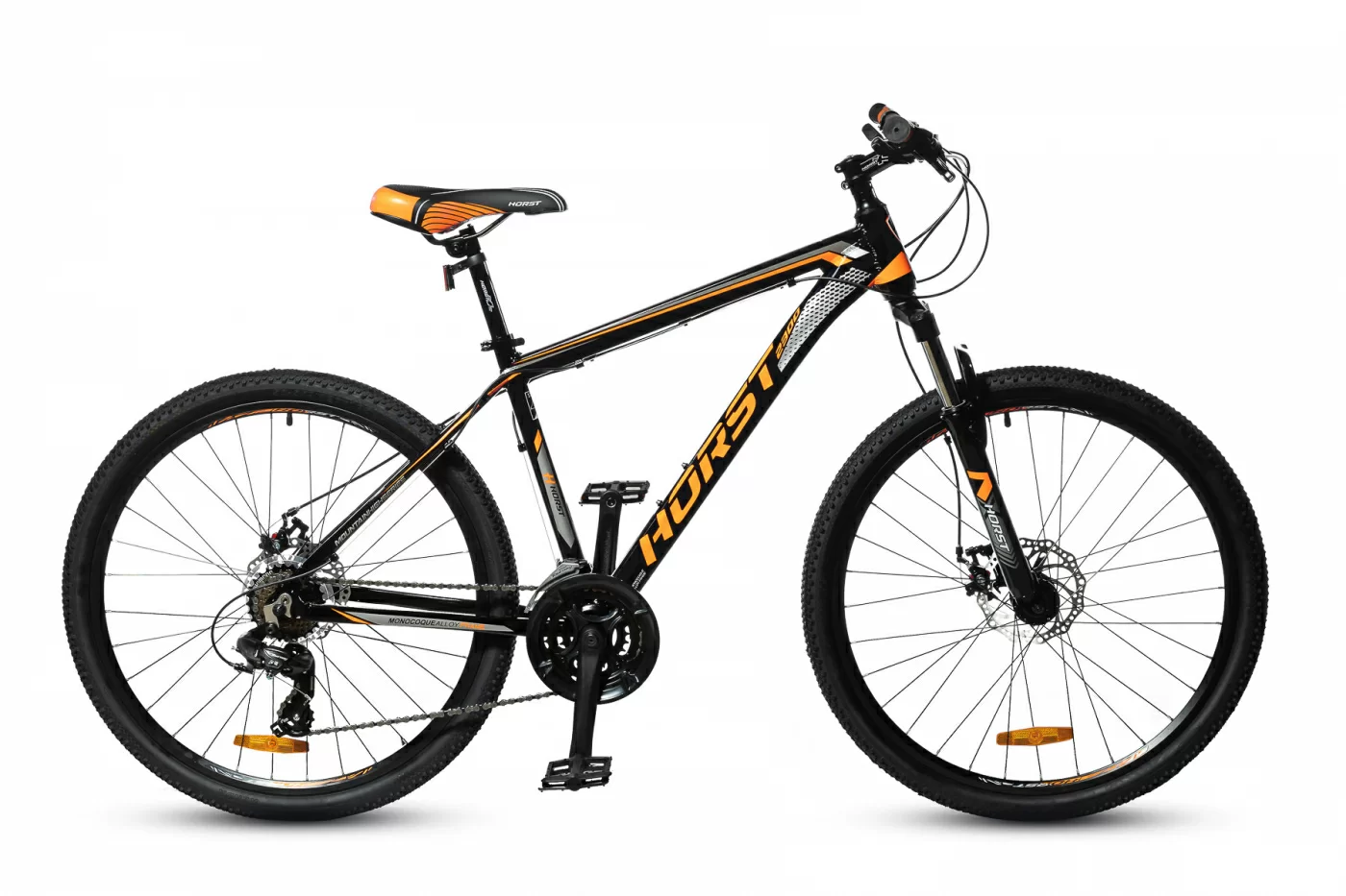 Фото Велосипед HORST Genesis 2022 Чёрно-оранжево-серый со склада магазина СпортСЕ