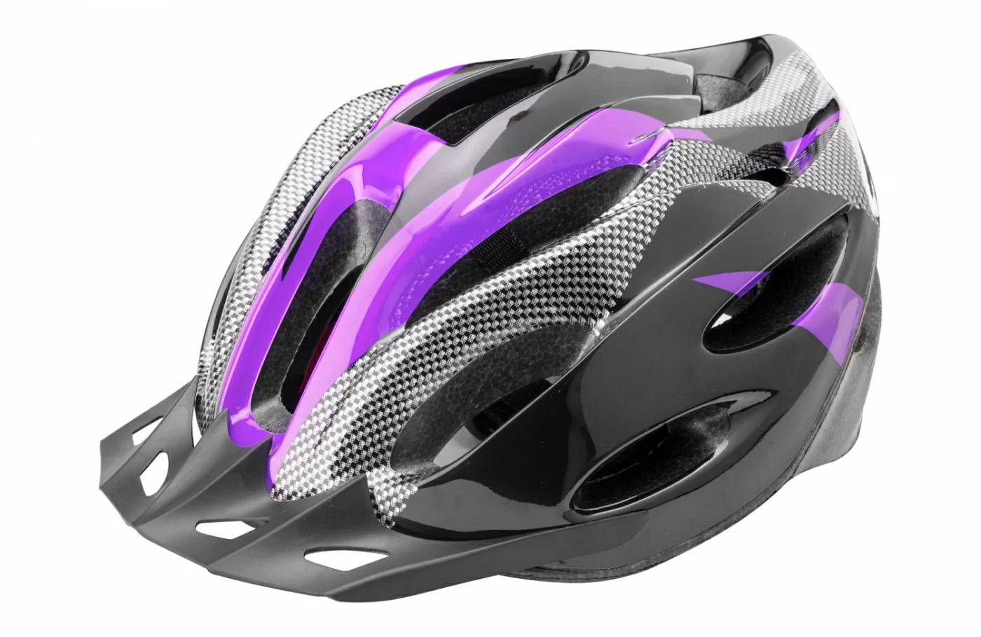 Фото Шлем FSD-HL021 (out-mold) чёрно-пурпурный 600124 со склада магазина СпортСЕ