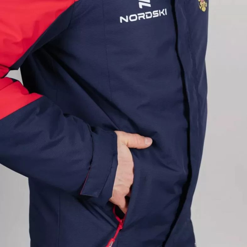 Фото Куртка утепленная Nordski Mount Dark Blue/Red NSM434710 со склада магазина СпортСЕ