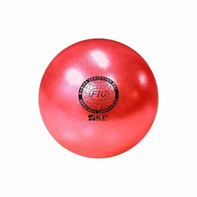 Фото Мяч для художественной гимнастики 20 см 410 г красный KP-0715 со склада магазина СпортСЕ