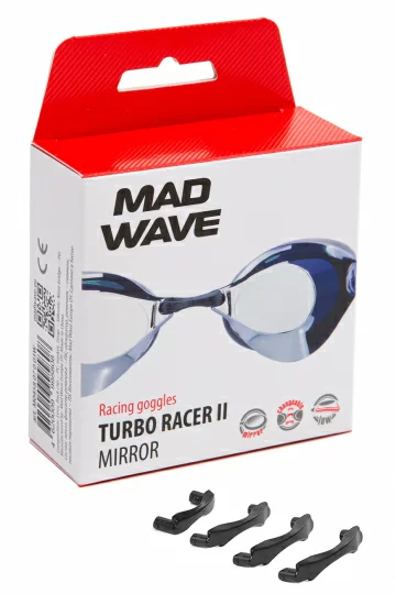 Фото Очки для плавания Mad Wave Turbo Racer II Mirror стартовые синий M0458 07 0 03W со склада магазина СпортСЕ