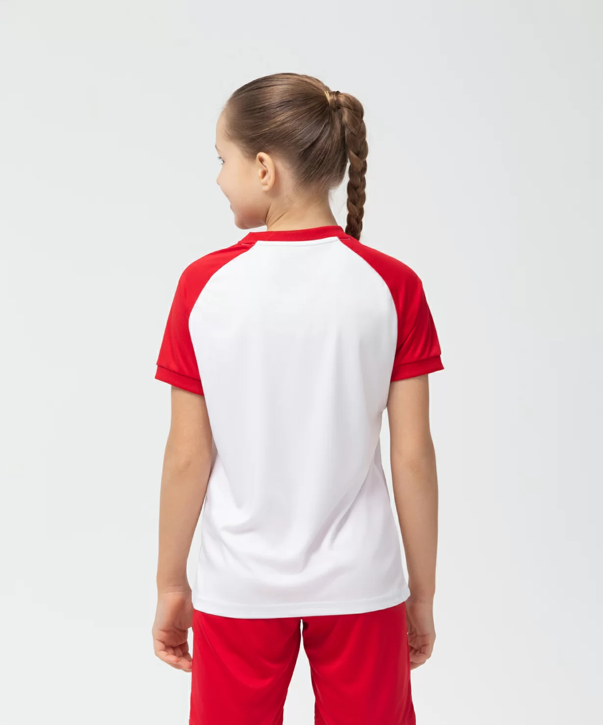 Фото Футболка игровая CAMP Reglan Jersey, белый/красный, детский со склада магазина СпортСЕ