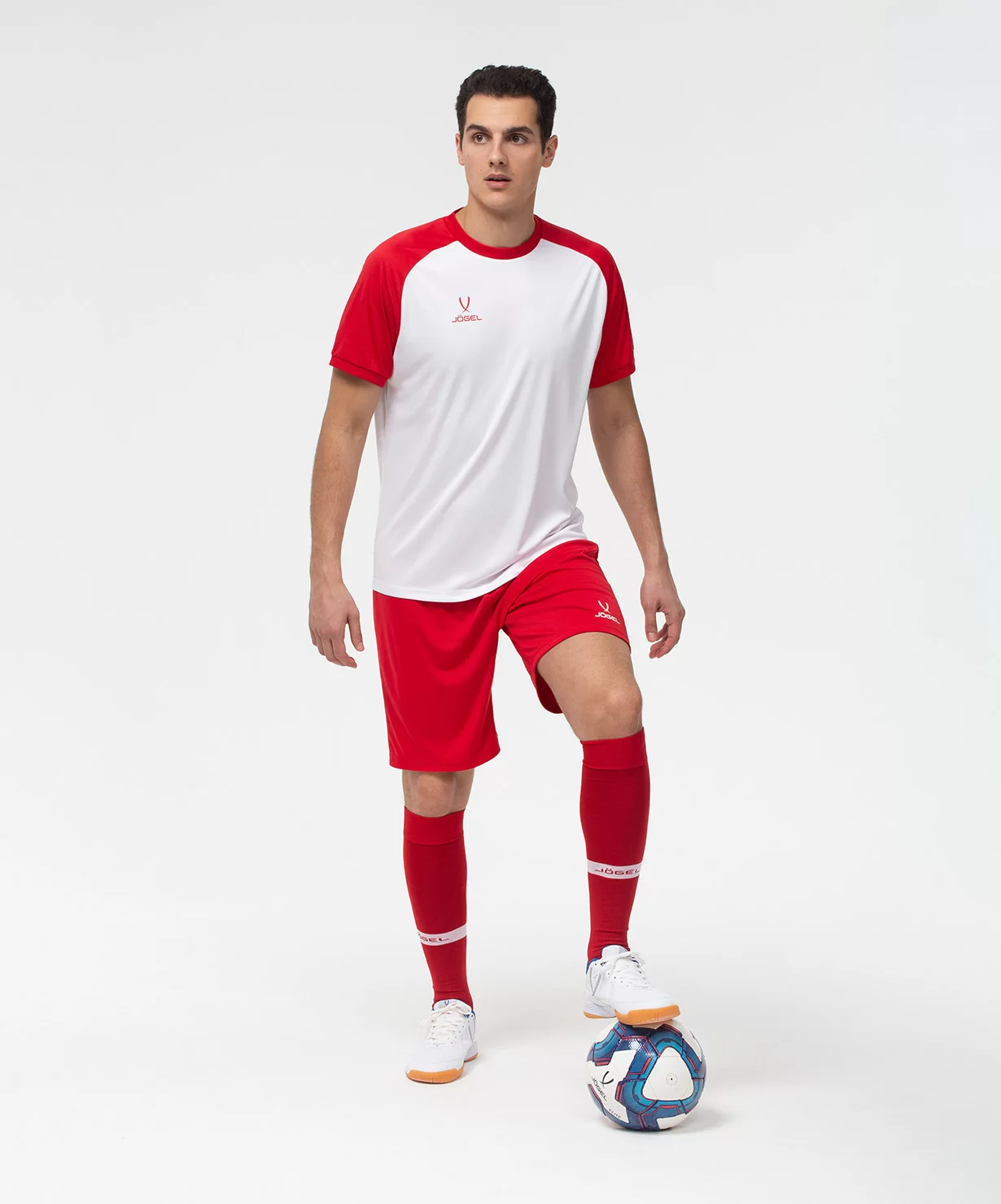 Фото Футболка игровая CAMP Reglan Jersey, белый/красный со склада магазина СпортСЕ