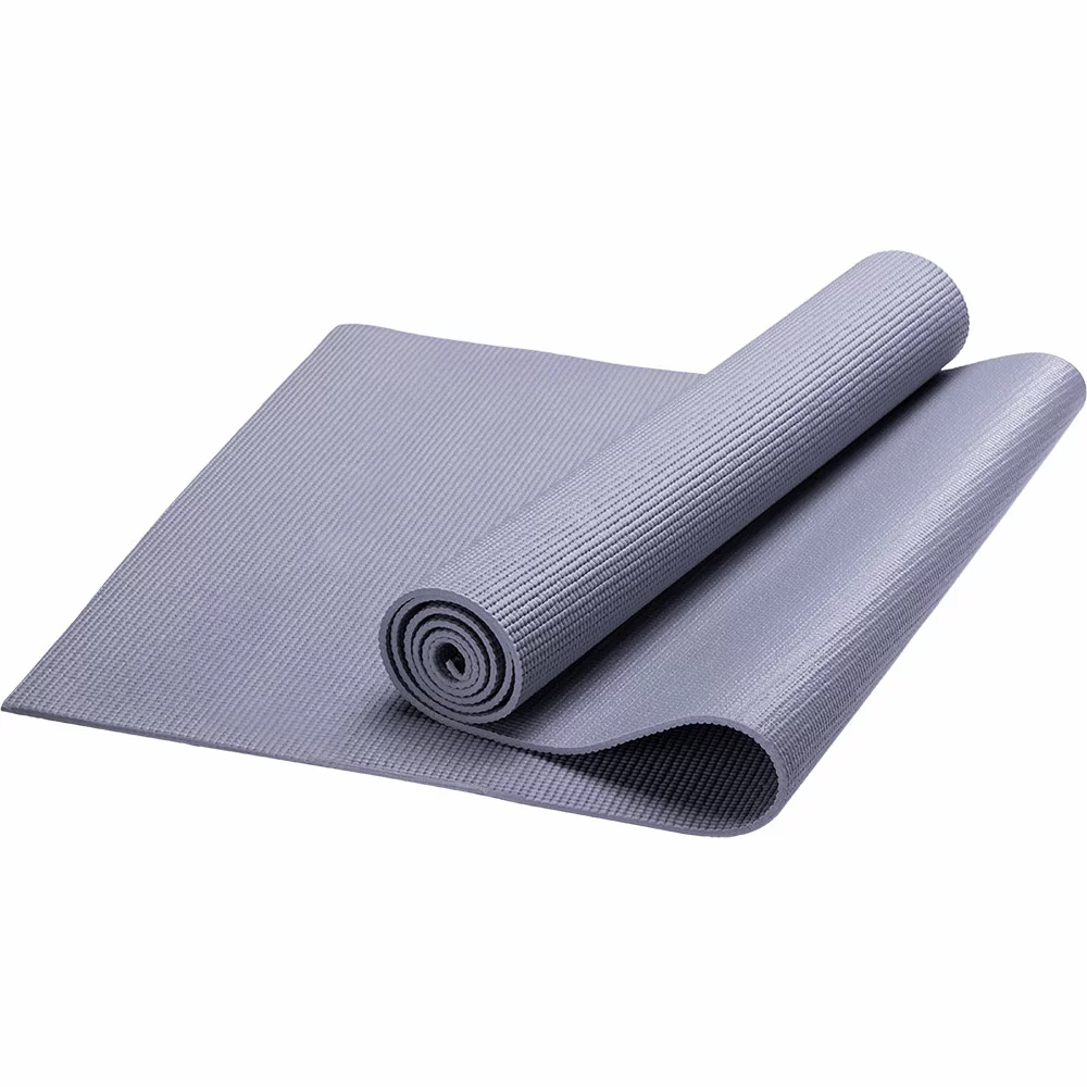 Фото Коврик для йоги 173*61*0.3 см HKEM112-03-GREY PVC серый 10019502 со склада магазина СпортСЕ