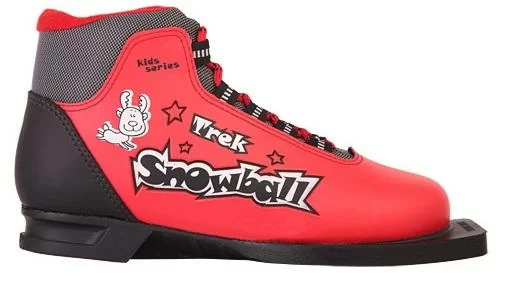 Фото Ботинки лыжные Trek Snowball синт. красн-черн. (75мм) ИК08-06-01 со склада магазина СпортСЕ