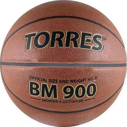 Фото Мяч баскетбольный Torres BM900 №7 ПУ темно оранж-черный B32037 со склада магазина СпортСЕ