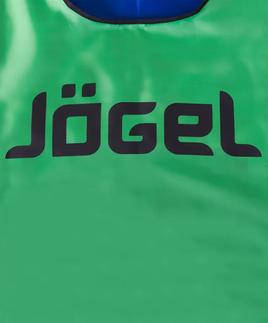 Фото Манишка двустороння Jögel JBIB-2001 детская синий/зеленый 12364 со склада магазина СпортСЕ