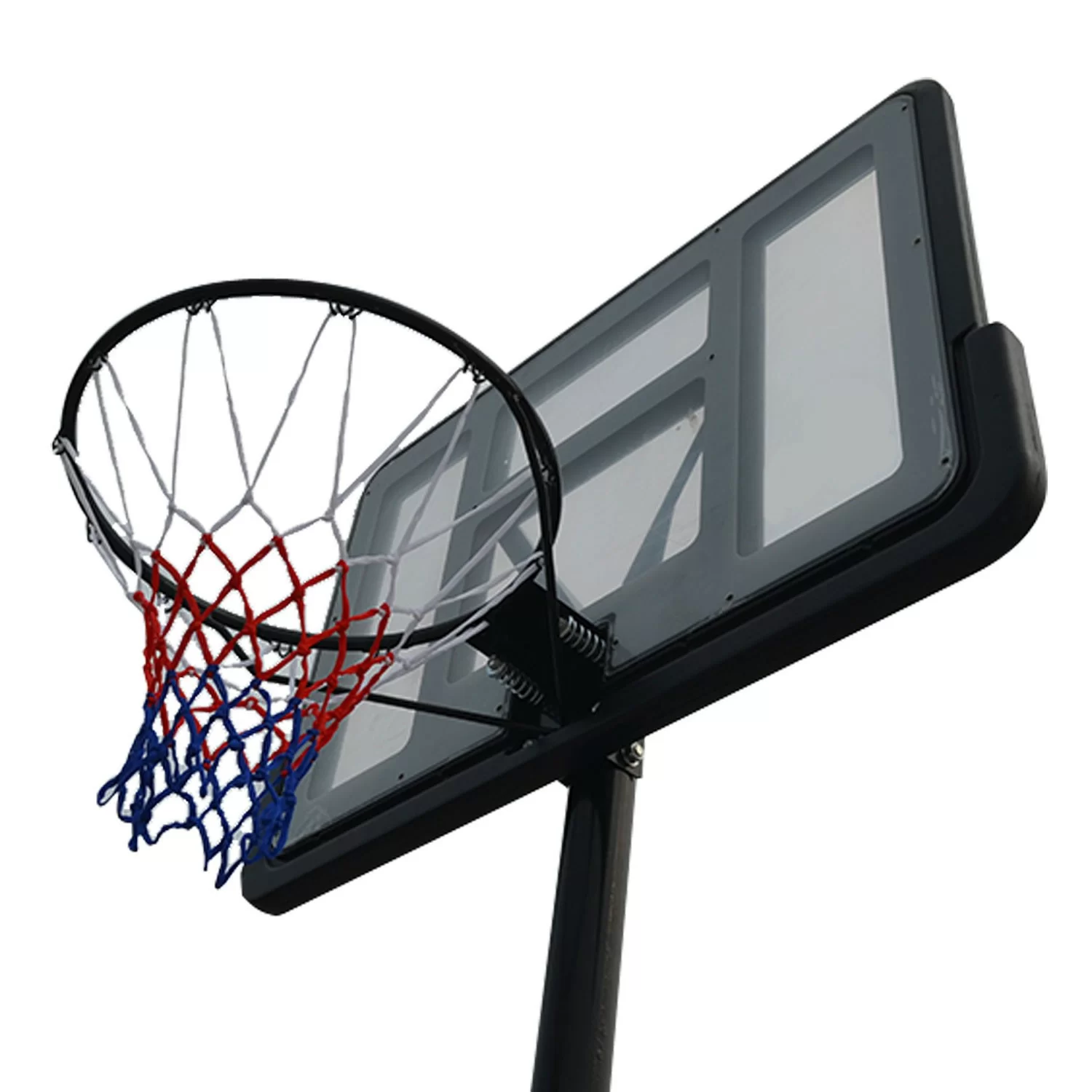 Фото Баскетбольная мобильная стойка DFC STAND44PVC3 110x75cm ПВХ раздвиж.регулировка (STAND 4PVC3) со склада магазина СпортСЕ