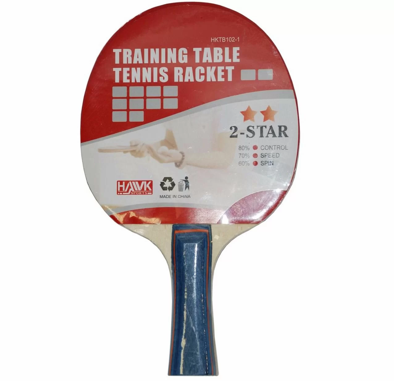 Фото Ракетка для настольного тенниса Hawk 2* HKTB102-1 со склада магазина СпортСЕ