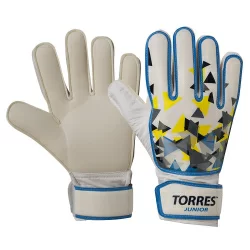 Перчатки вратарские Torres Jr бело-голуб-желтый FG05212