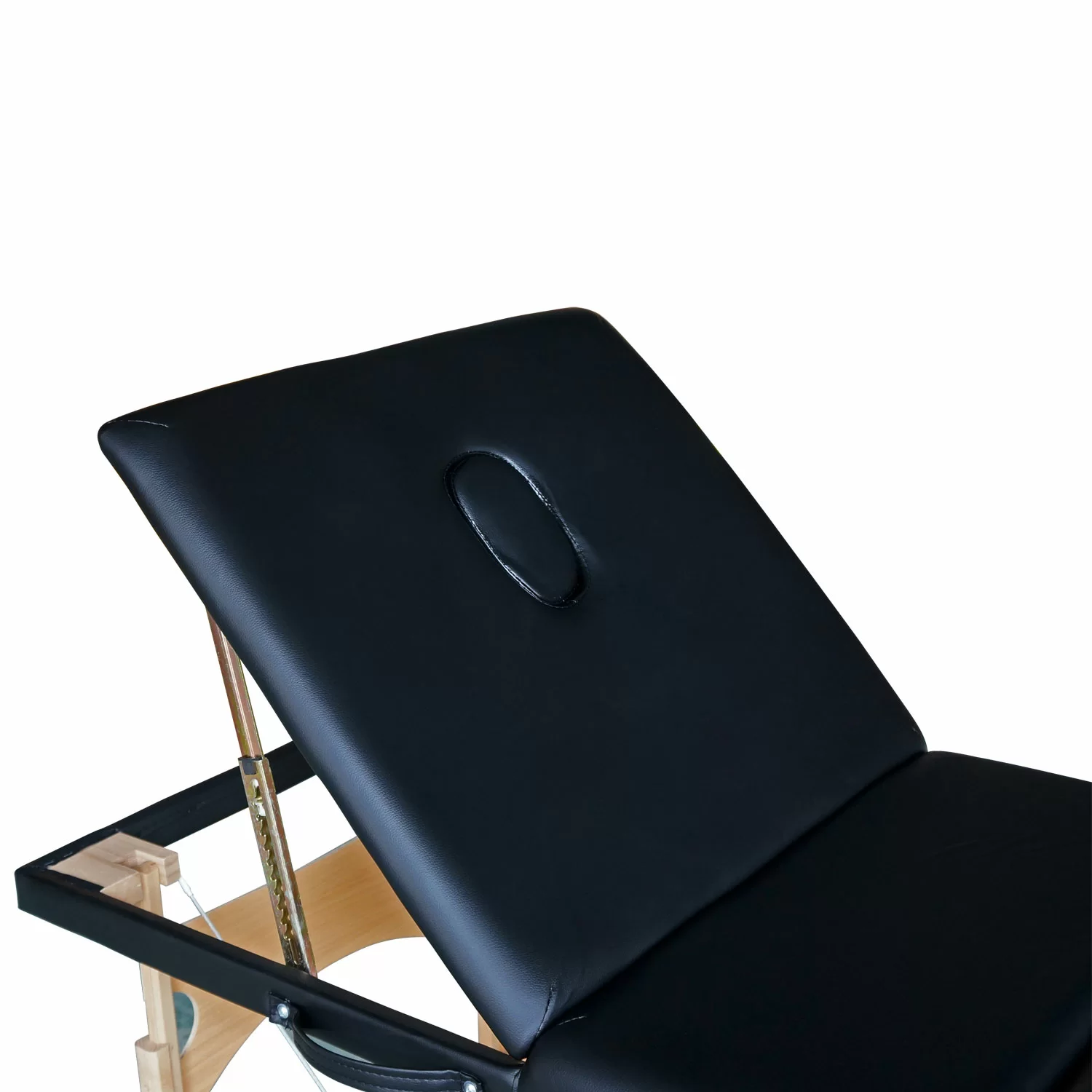 Фото Массажный стол DFC NIRVANA, Relax Pro,  дерев. ножки, цвет черный (Black) TS3021_B1 со склада магазина СпортСЕ