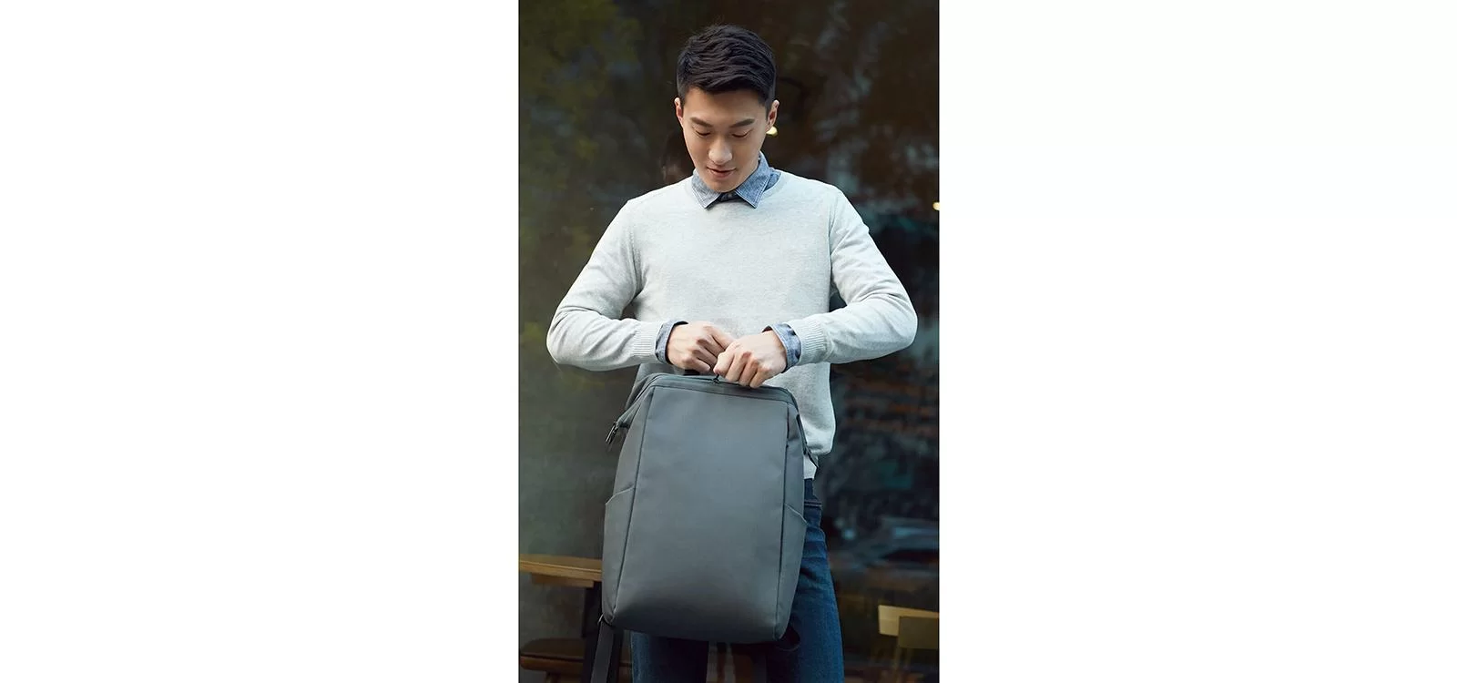Фото Рюкзак Xiaomi NINETYGO Multitasker Commuting Backpack grey 00-00004950 со склада магазина СпортСЕ