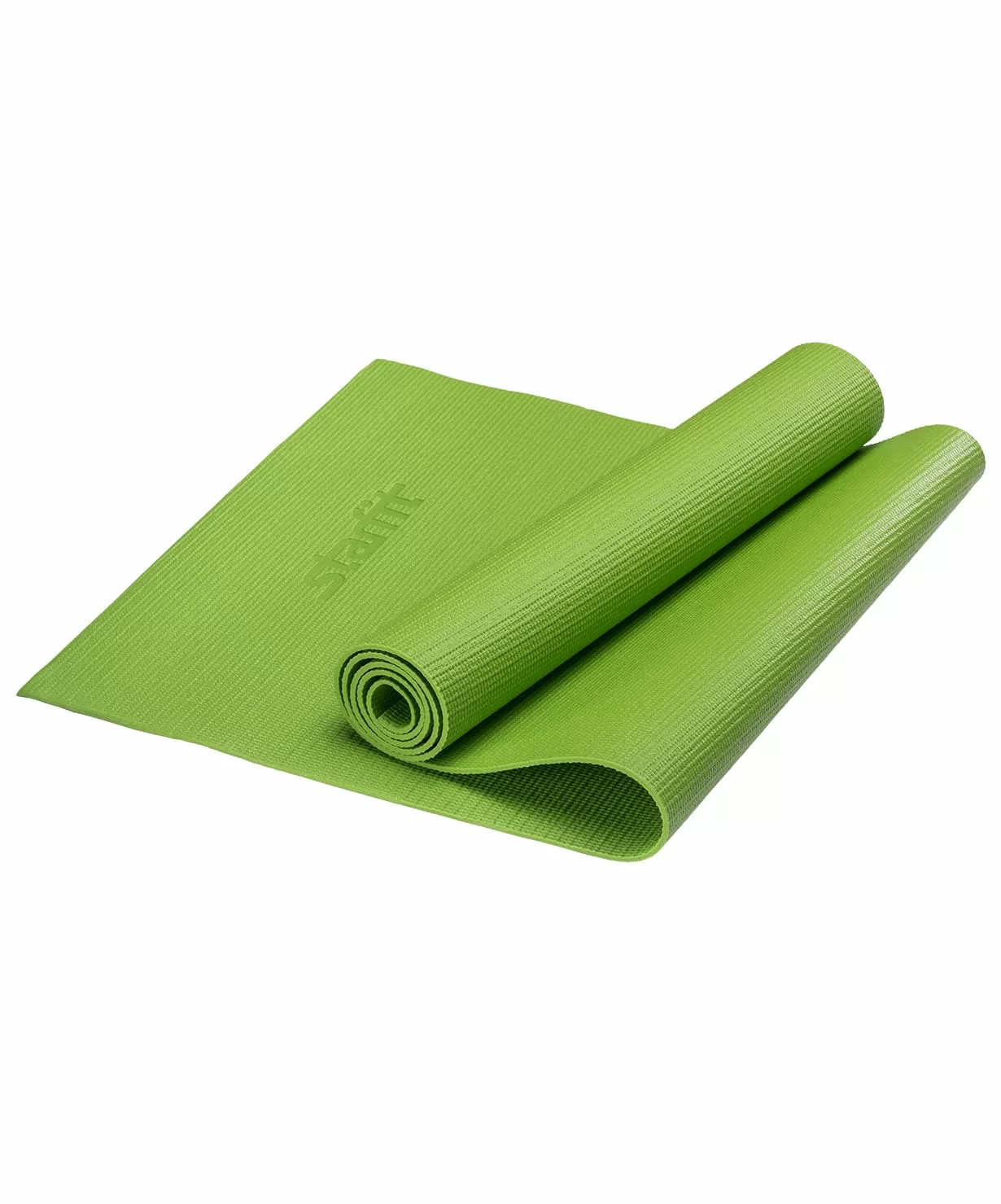 Фото Коврик для йоги StarFit FM-101 PVC 173x61x0,4 см зеленый УТ-00007224 со склада магазина СпортСЕ