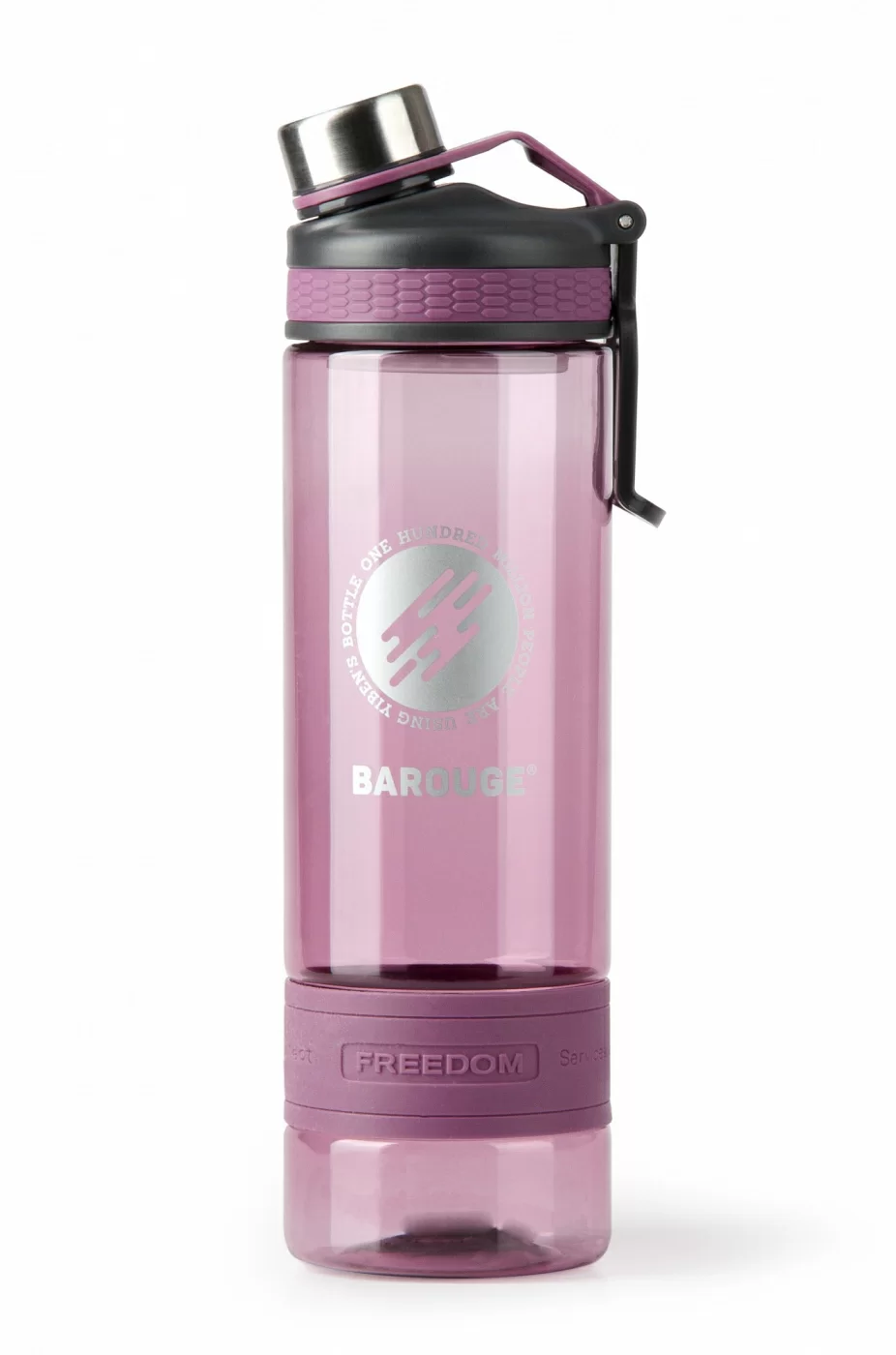 Фото Бутылка для воды Barouge ВР-918 640 мл фиолетовая со склада магазина СпортСЕ