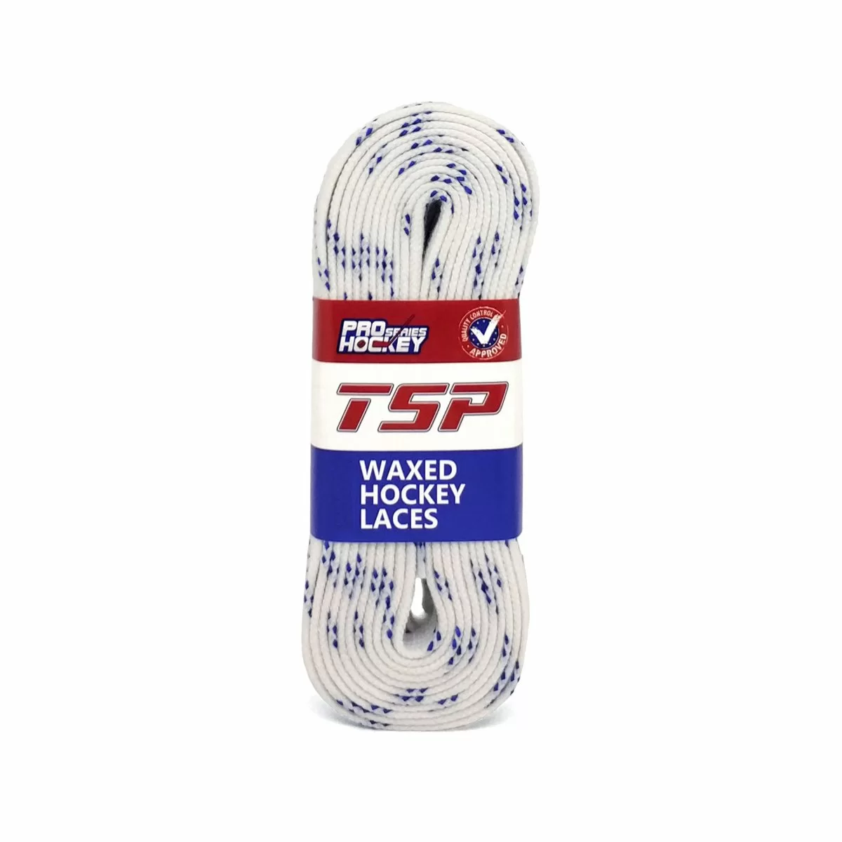 Фото Шнурки хоккейные 180см с пропиткой TSP Hockey Laces Waxed white 2149 со склада магазина СпортСЕ