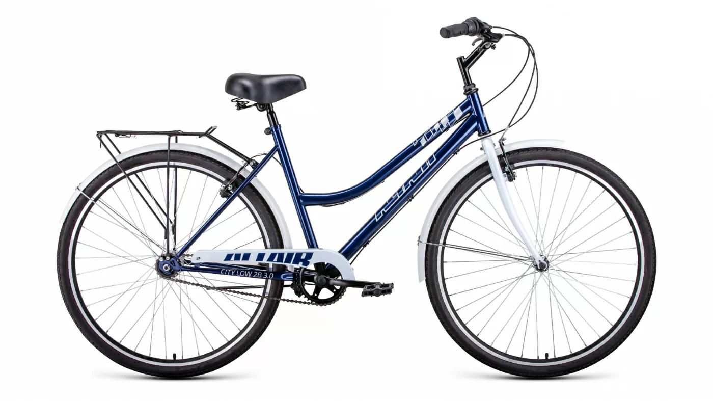 Фото Велосипед Altair City 28 low 3.0 (2022) темно-синий/белый со склада магазина СпортСЕ