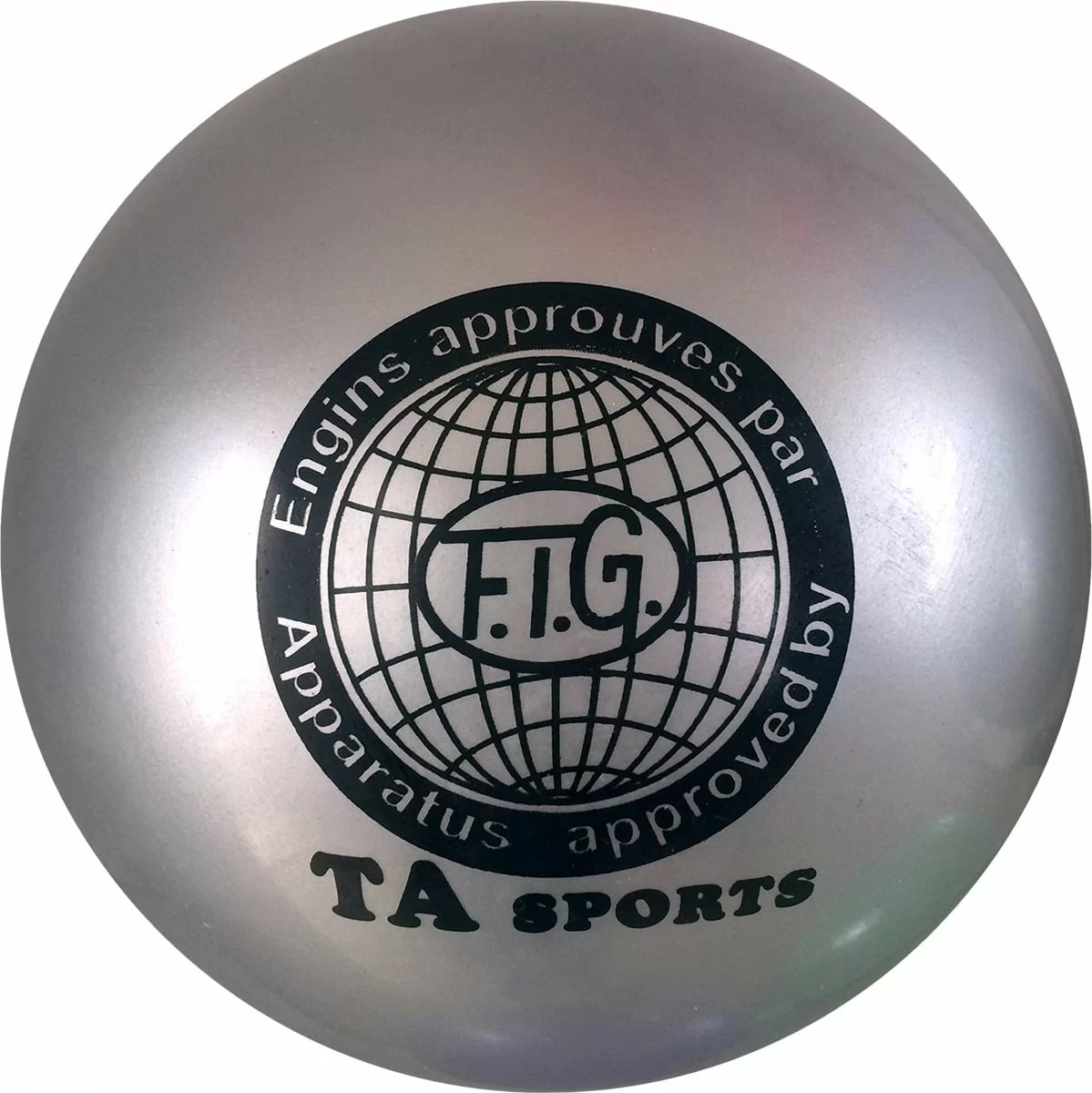 Фото Мяч для художественной гимнастики 15 см TA sport серый RGB-101 со склада магазина СпортСЕ